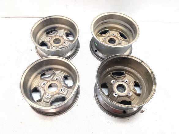 14-24 Kawasaki Teryx4 KRT800 Front 14X6.0 Rear 14x8.0 Wheel Rim Set w ...