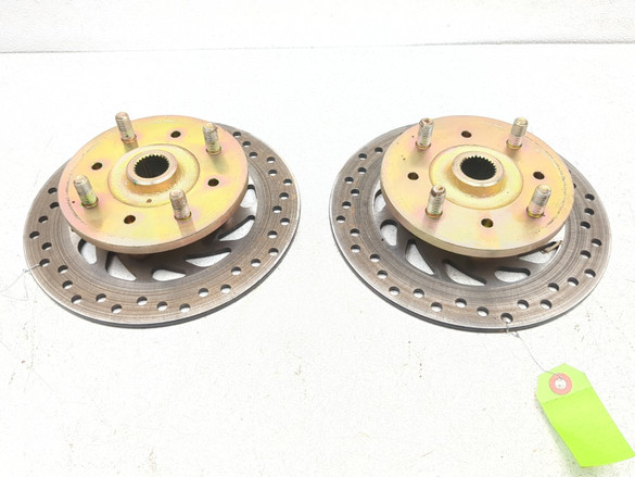 22-24 Kandi EV Cowboy E10K Rear Left & Right Wheel Hub & Brake Rotor Set Pair