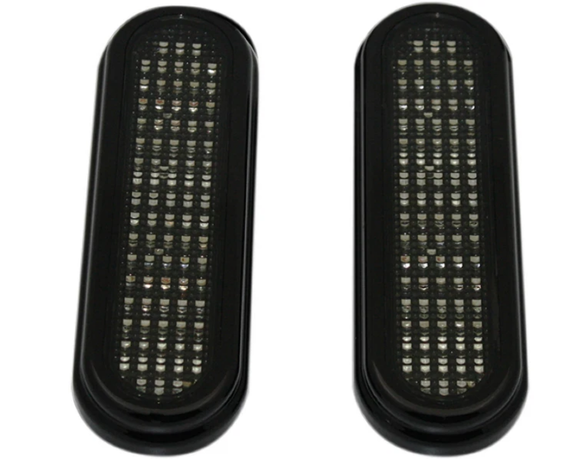 Custom Dynamics Flatz Clear LED Smoke Lens Black Accent Lights 2040-1847