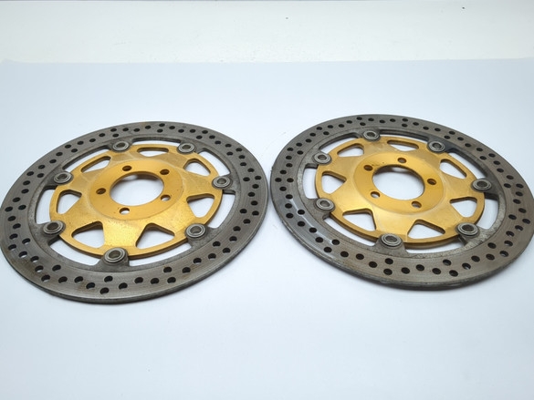 リベルタ 140cm 01-05 Kawasaki ZRX1200A 1200 Front Left Right Brake Rotor Disc Set