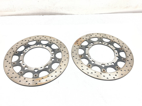 04-06 Yamaha YZF R1 YZF-R1 Front Left Right Brake Rotor Disc Set 5VY-2581T-00-00