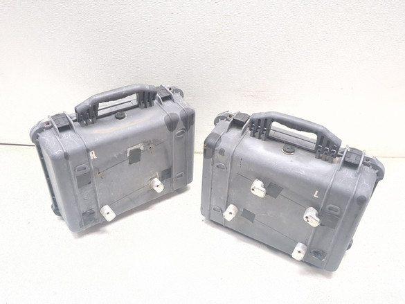 PSW ケース　レプリカ 08-18 Kawasaki KLR 650 Rear Pelican 1520 Hard Side Case Set - Sun