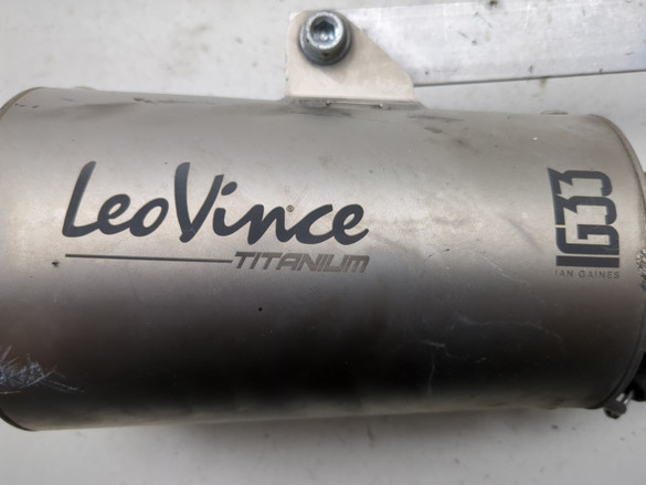 13-18 Kawasaki ZX 636 ZX6R Rear Right Leovince LV-10 Titanium Slip