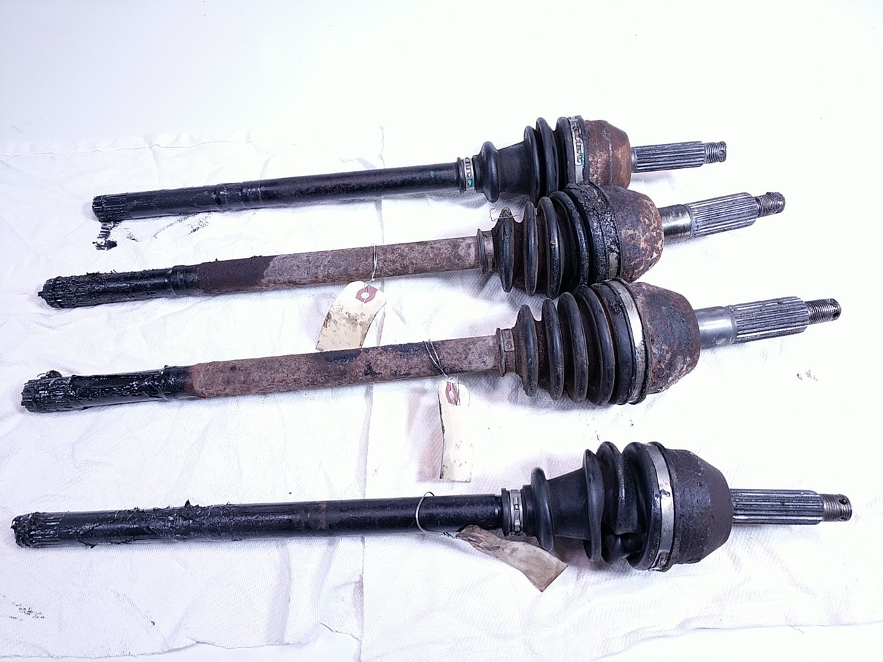 14 Polaris Ranger 570 Crew Front Rear Axle Driveshaft Drive Shaft Set (A)