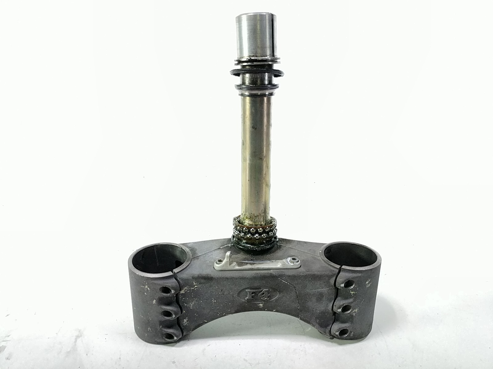 04 MV Agusta F4 750 Bottom Lower Triple Steering Tree Clamp DAMAGED