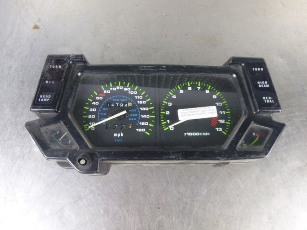 91 Kawasaki ZX6 Speedometer Tach Gauge Display Indicators