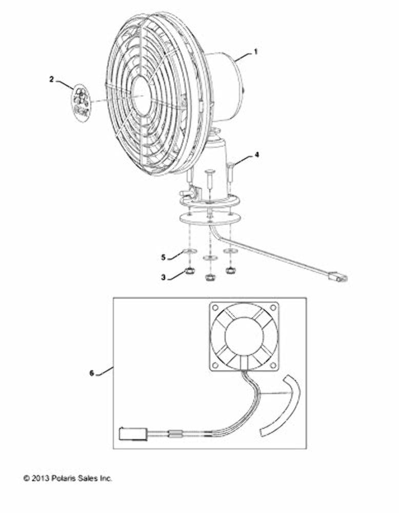 Polaris GEM Assy Fan 2412196