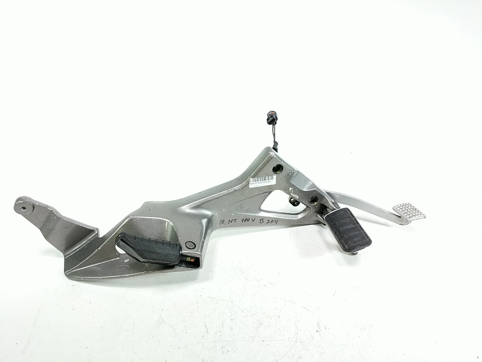 06-13 HONDA NT700 Right Rearset Front Driver Peg and Brake Pedal Lever