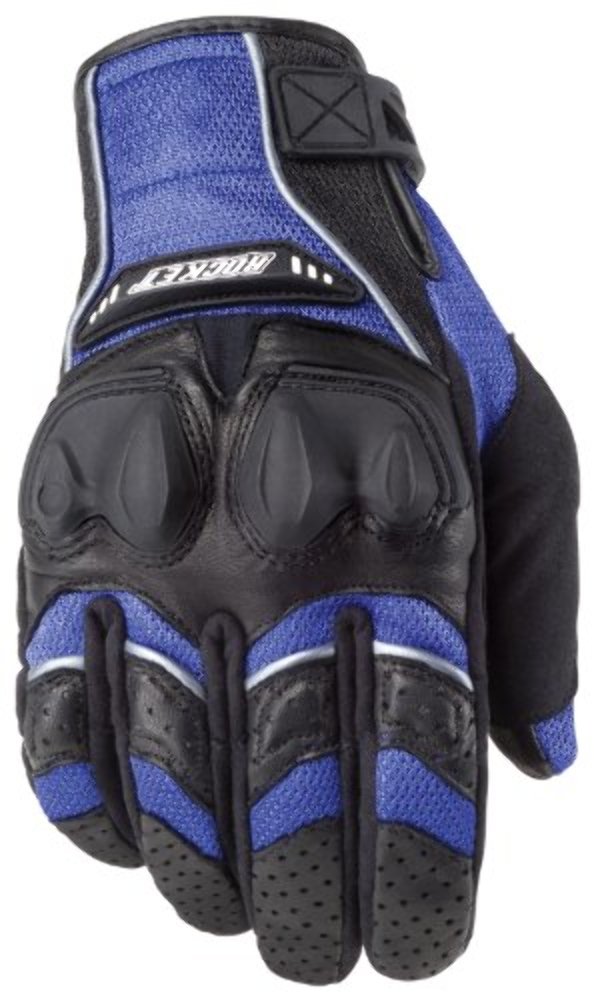 Joe Rocket 1056-1202 Men's Phoenix 4.0 Motorcycle Gloves Blue Black Silver Small