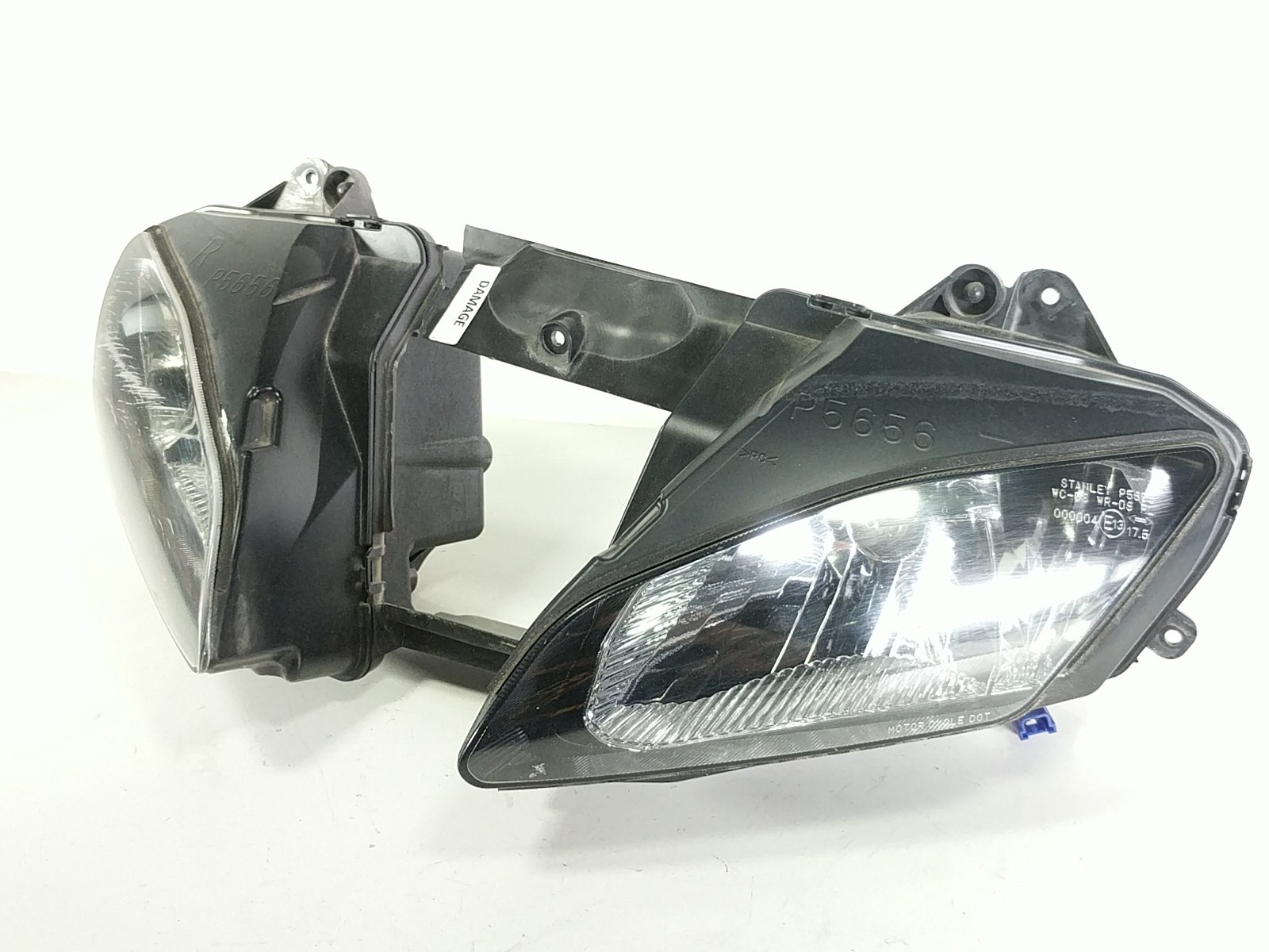 06 07 Yamaha YZF R6 R6R P5656 Front Headlight Head Light Lamp Assembly