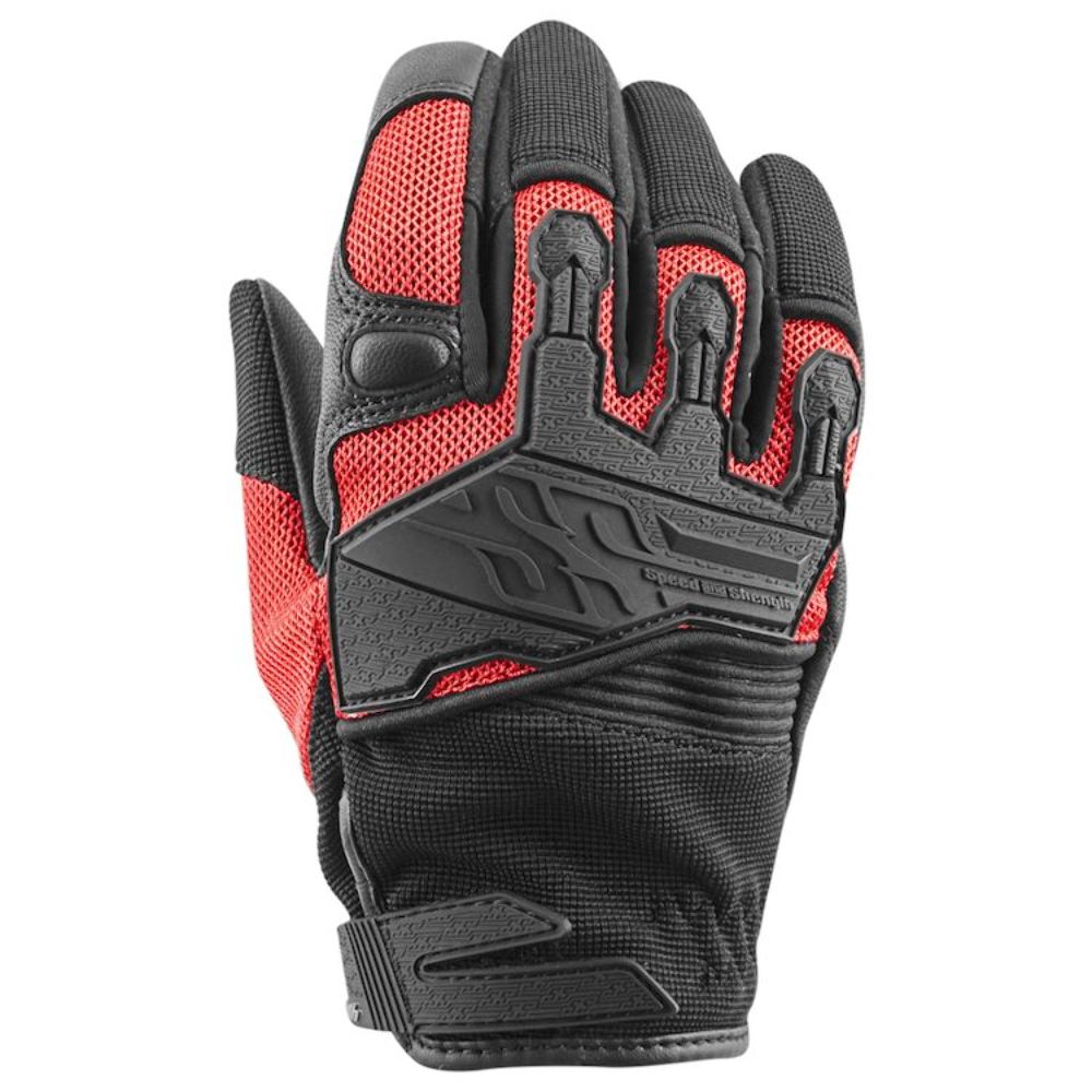 Speed and Strength Backlash Women's Gloves Red Black Large 872974