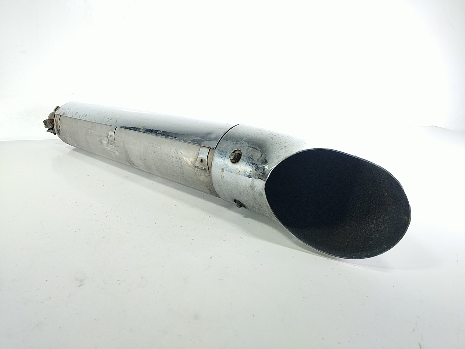 07 Victory Kingpin Left Exhaust Pipe Muffler Silencer Can