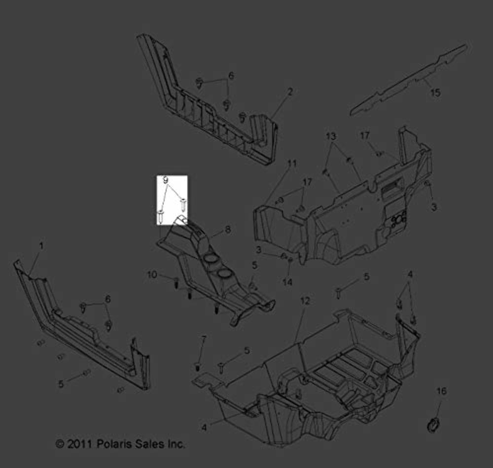 Polaris 2005-2020 Ranger Rzr Scr 1 4X2 Hi Lo Ph Pn Trx M 7518377 New Oem