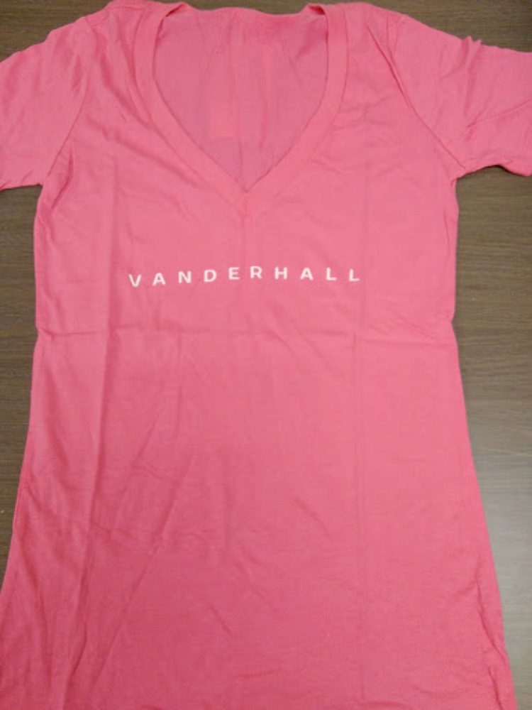 Vanderhall SS V-Neck Women Shirt Pink MEDIUM M 69221322