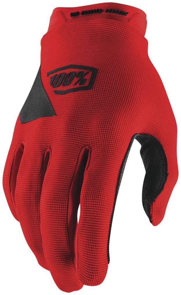 100% RIDE CAMP YOUTH RED GLOVES 955576 SIZE L