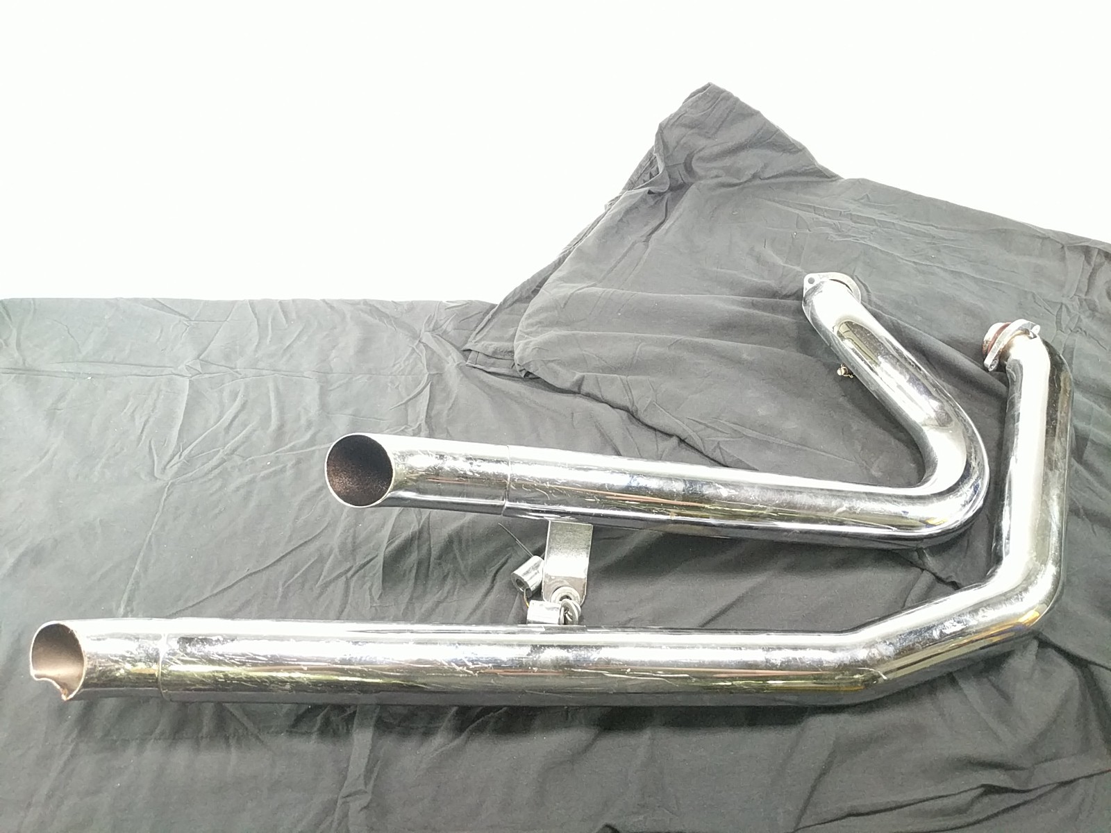 03 Harley Screamin Eagle Softail Deuce FXSTD SE Header Head Exhaust Pipe