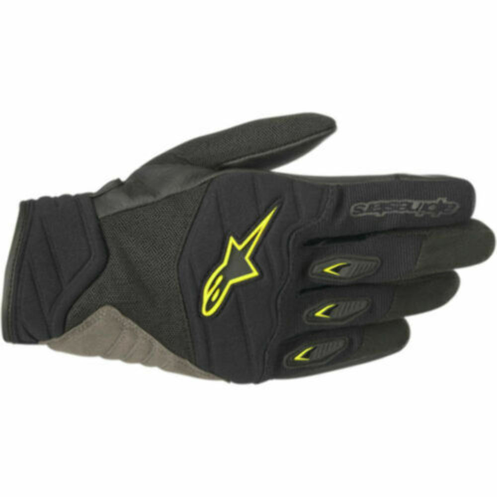 Alpinestars Shore Motorcycle Gloves Black Yellow SM Small 3301-3250