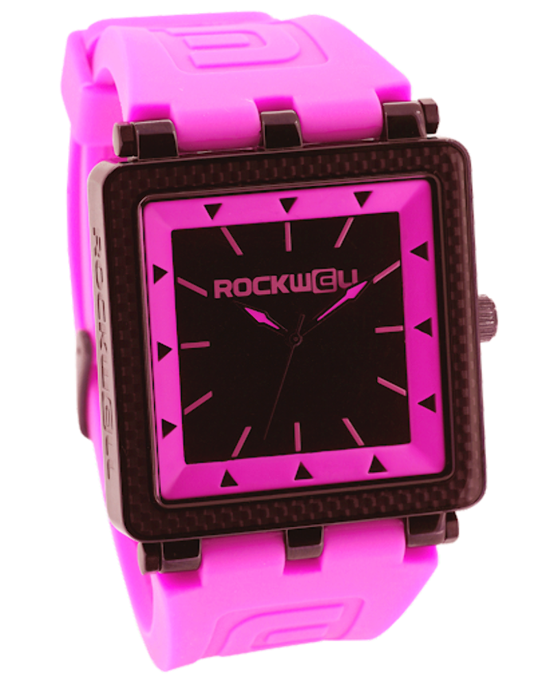 Rockwell CF-119 Pink Black 100M Water Resistance Watch 36mm Band NO BOX