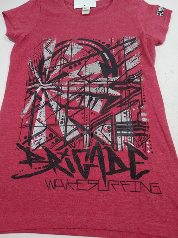 Brigade Open Box Women's Red Graffiti Shirt BWS-GRF-RD-XS SIZE XS