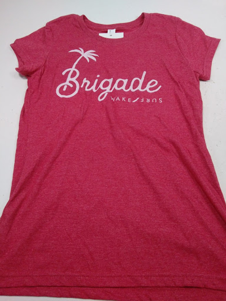 Brigade Open Box Women's Red White Logo Shirt BWS-LOGO-RED-L Size L