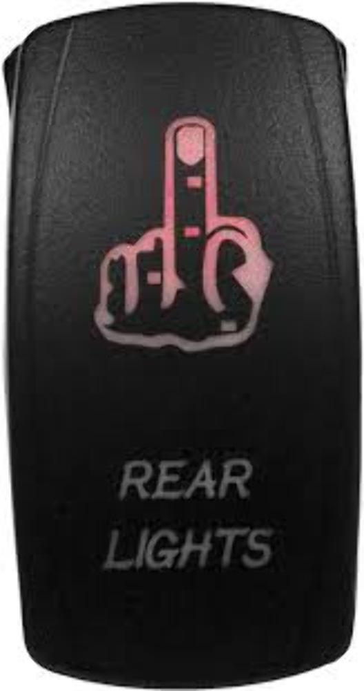 Dragonfire LED Lighted Rocker Switch 521388 FINGER