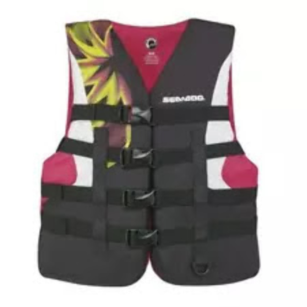 Sea-Doo Motion LADIES PFD 2858790936 Red White Black Size LARGE LG L