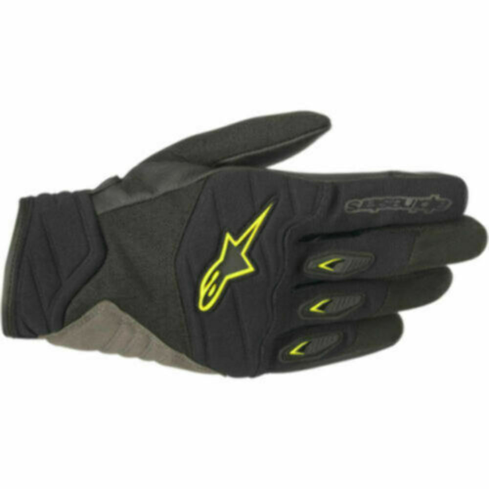 Alpinestars Shore Motorcycle Gloves Black Yellow SM Small 3301-3250 *