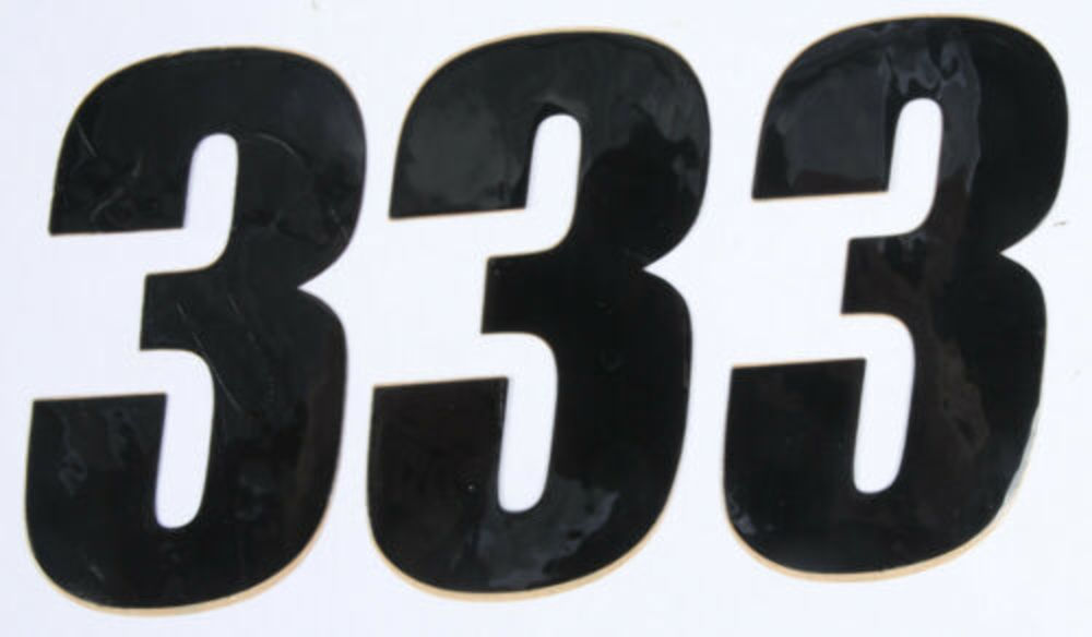 Dcor Number Pack Universal MX Motocross ATV 3 Black Size 4 45-24-3