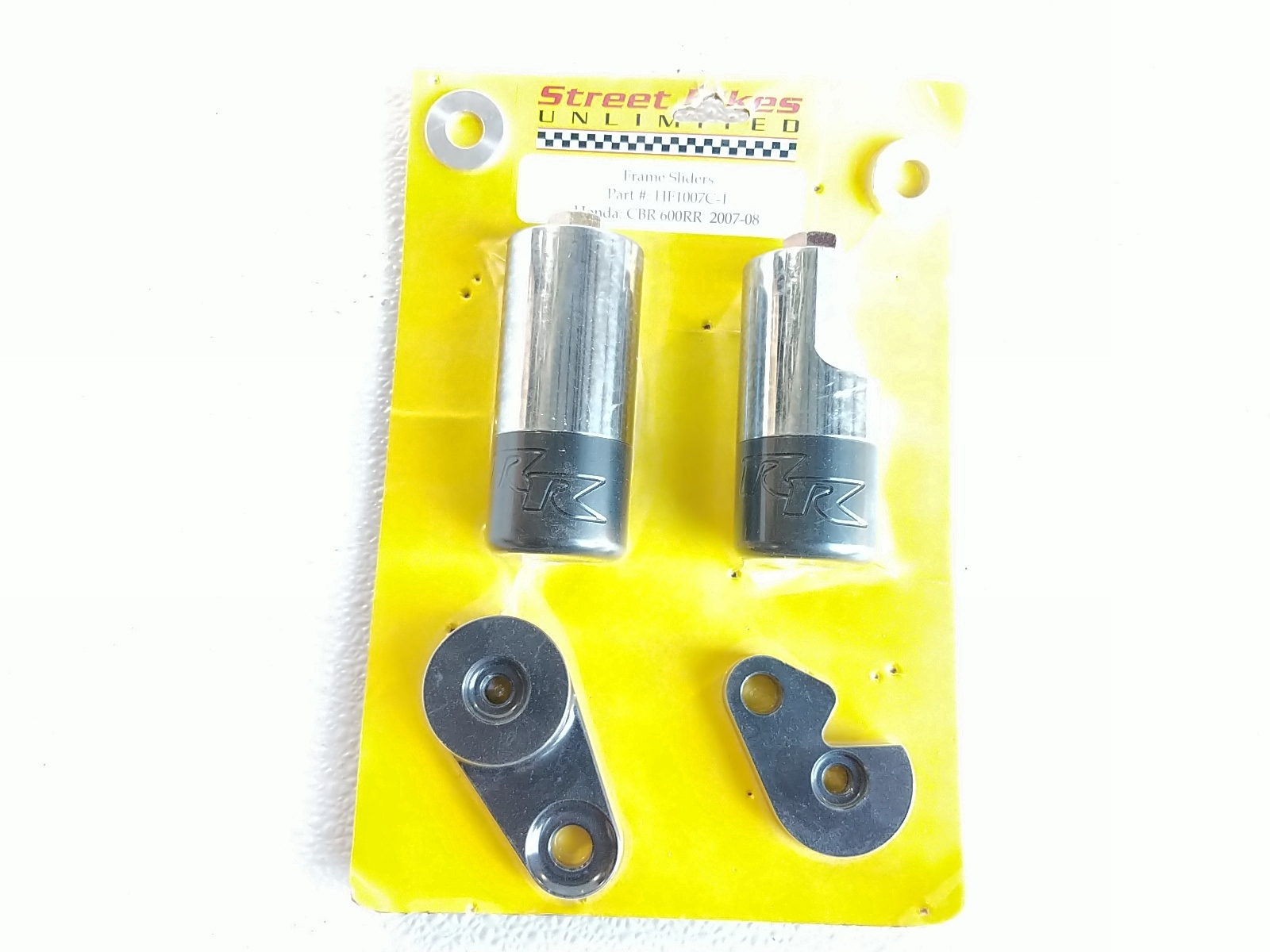 Street Bikes Un HF1007C-01 Frame Sliders, Chrome Base Honda CBR600RR 07-09