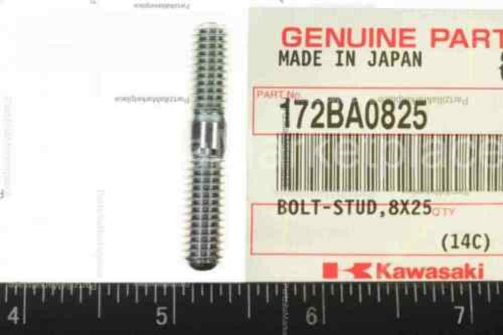 Kawasaki 172BA0825 STUD - MULE MODELS CRANKCASE