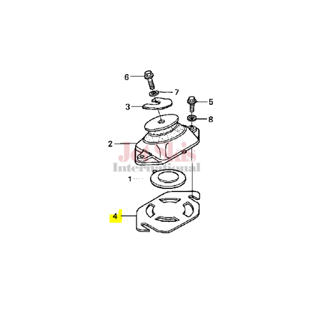 HONDA 50207-HW1-680 MOUNT SHIM (0.5MM) 04-06 ARX 1200N2 03-07 N3