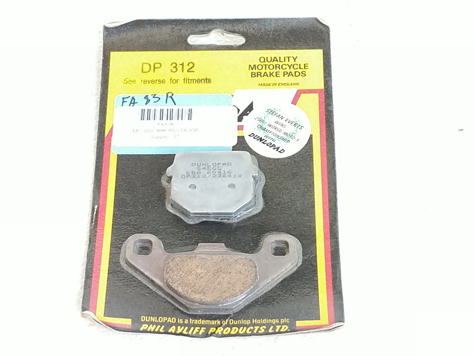 DP BRAKES Standard Sintered Metal Brake Pads - DP312