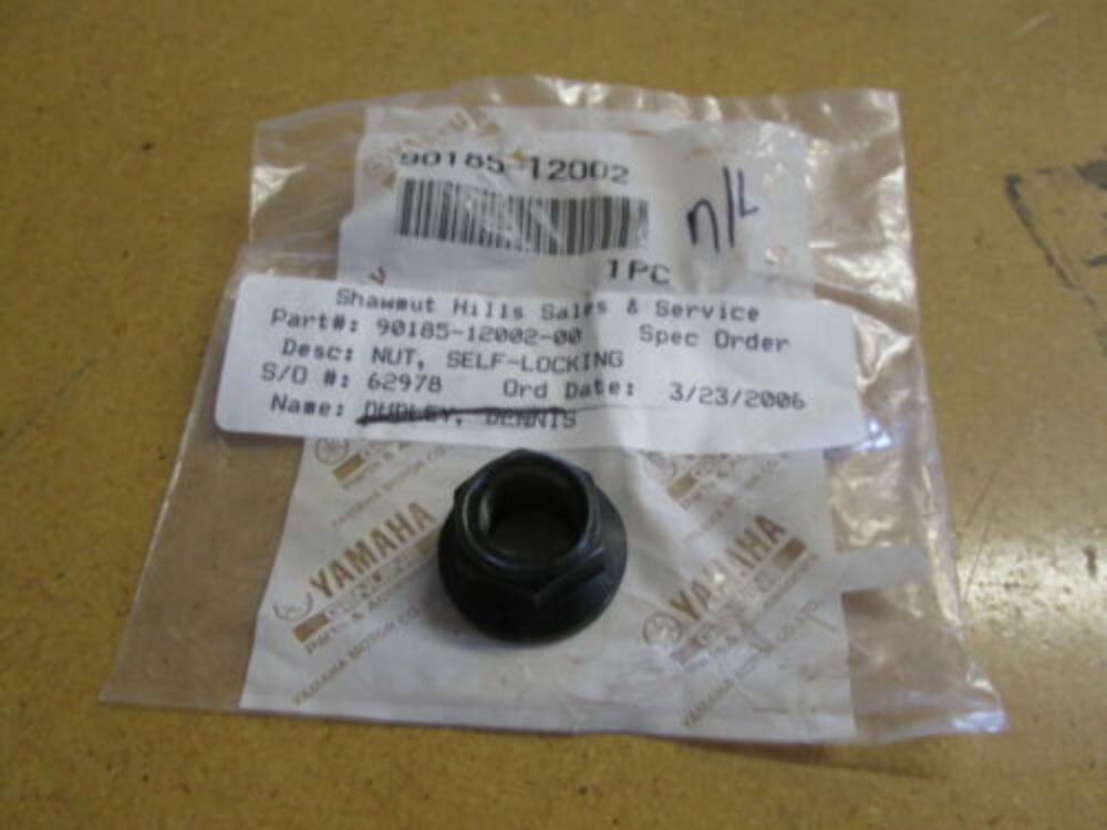 OEM Yamaha Self-Locking Nut 90185-12002 (08D-3-8)