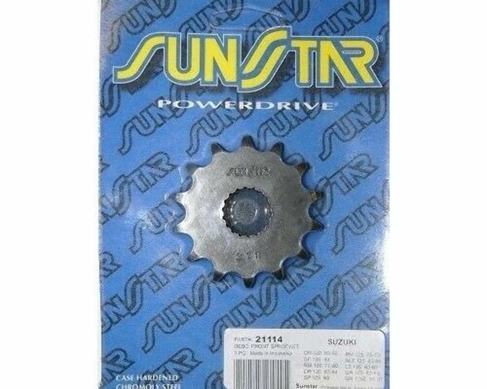 Sunstar Front Steel Countershaft Sprocket 21114- Suzuki