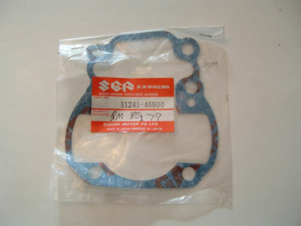 SUZUKI RM80 RM 80 BASE COVER GASKET 11241-46900 / 11241-46900-H17 QTY 2