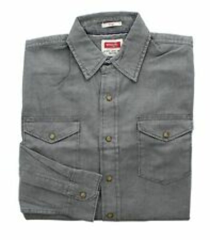 Indian Motorcycle Men's Washed Twill Shirt Xxx-large XXXL Gray 286893014