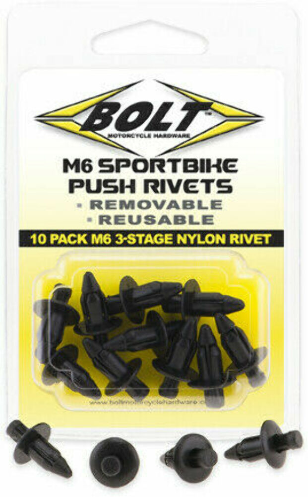 Bolt MC Hardware 2005-6SRIV M6 Push Rivets