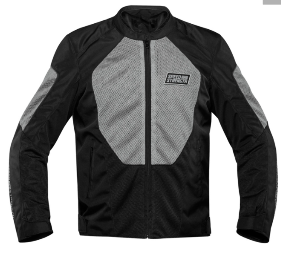 SPEED AND STRENGTH SMALL HOT HEAD SILVER/BLACK Mesh Jacket 885457