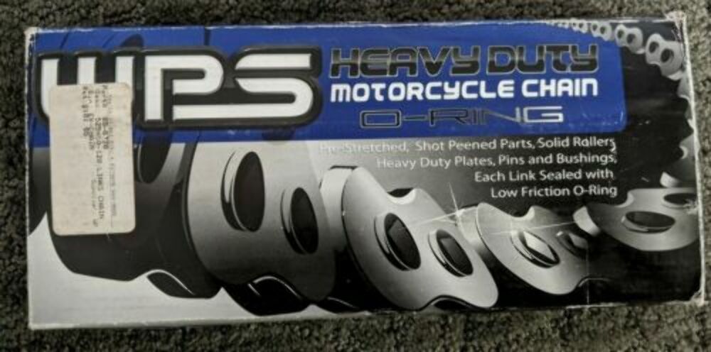 WPS HEAVY DUTY MOTORCYCLE O-RING 120 LINK ROLLER CHAIN / PART # 69-6720
