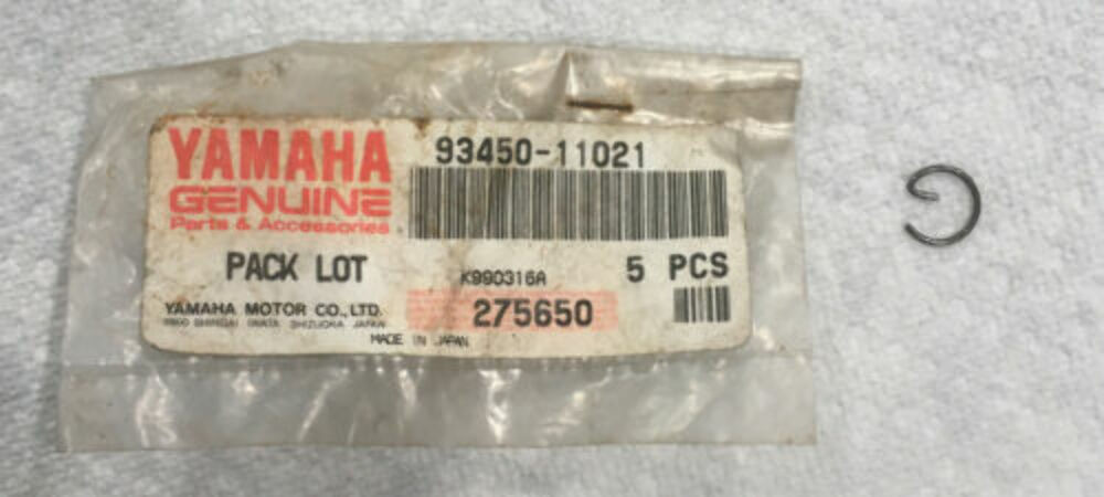 Genuine Z88 Yamaha Circlip Part 93450-11021 New Factory Motorcycle Parts QTY4