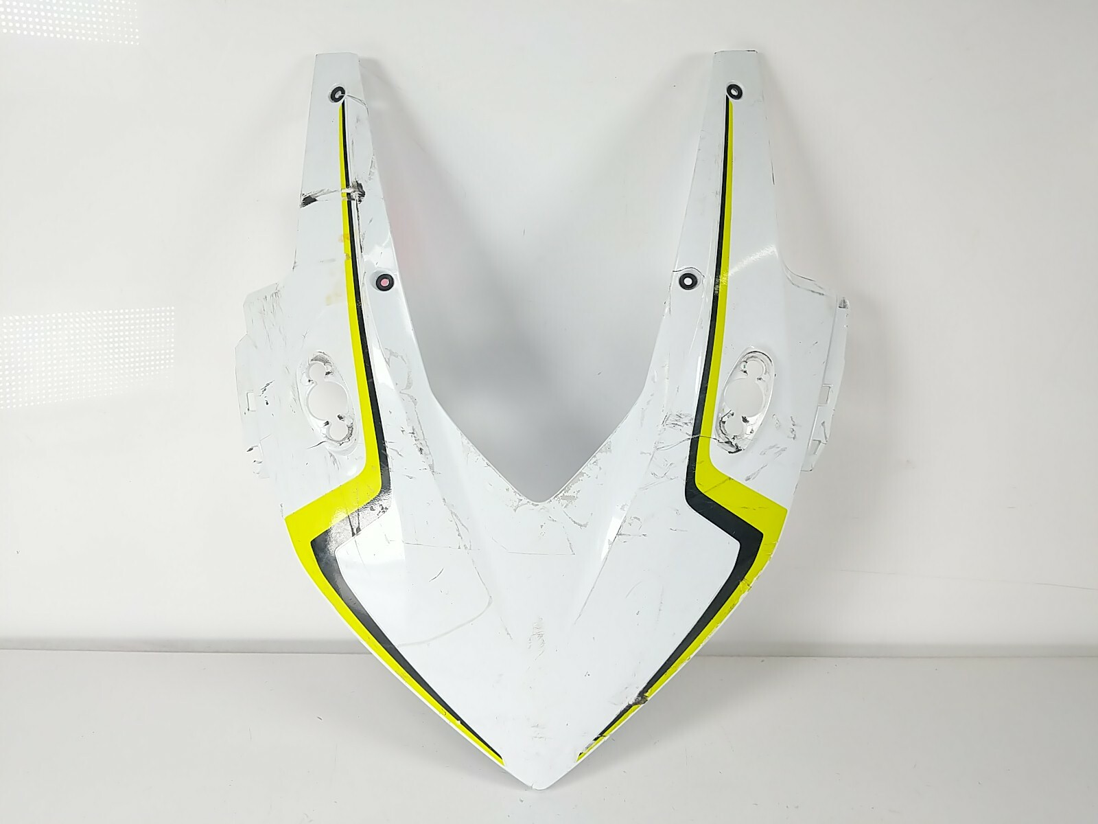 21 Honda CBR500R CBR 500 White Front Upper Fairing Plastic 64231-MKP-J00 DAMAGED