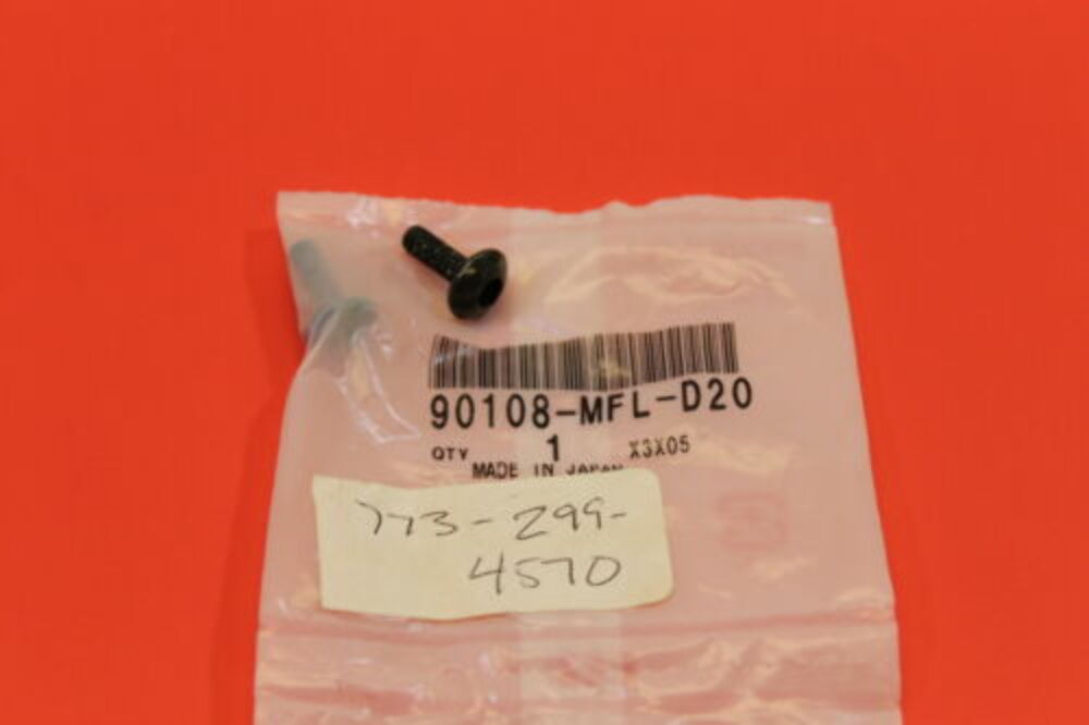 Honda CBR1000 VFR1200 SCREW PAN (5X15) PART# 90108-MFL-D20