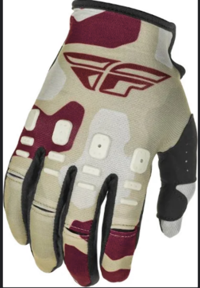 Fly Racing Kinetic K221 Gloves Large Stone/Berry 374-51714 3X
