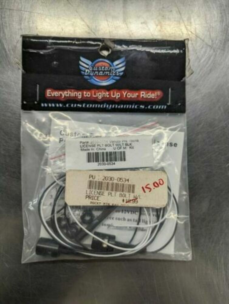 Custom Dynamics License Plate Bolts with Light Kit 2030-0534