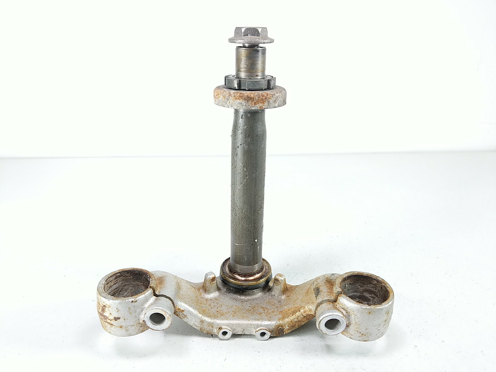 99 Yamaha Virago XV535 Bottom Lower Triple Steering Tree Clamp Rust