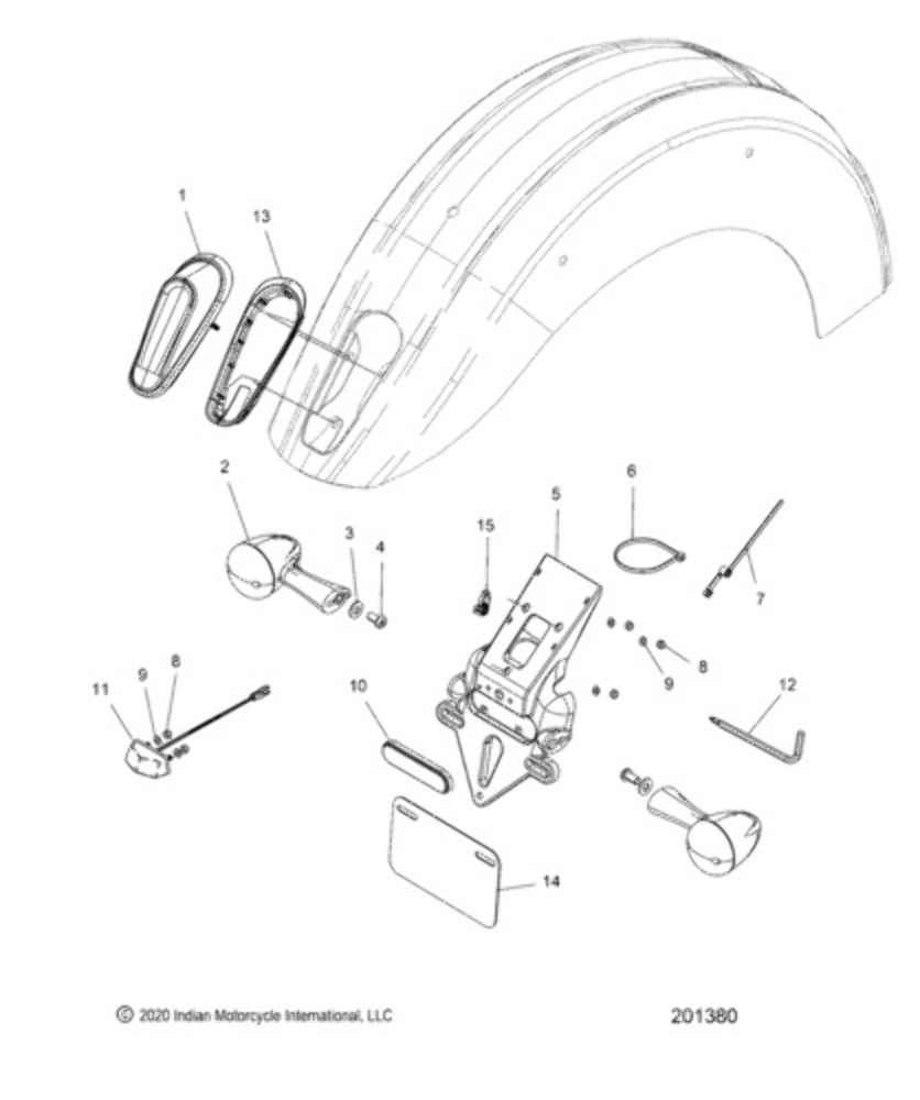 Indian Motorcycle Screw M8 x 16 Genuine OEM Part 7517767