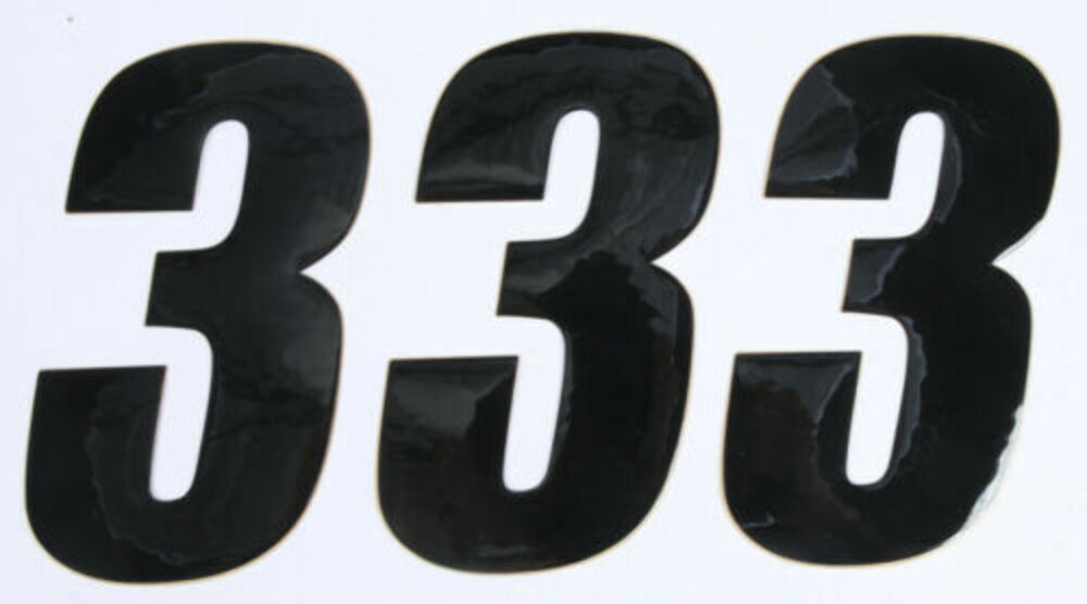 Dcor Motocross Numbers Black 6 Inch 45-26-3 13-5104 862-263