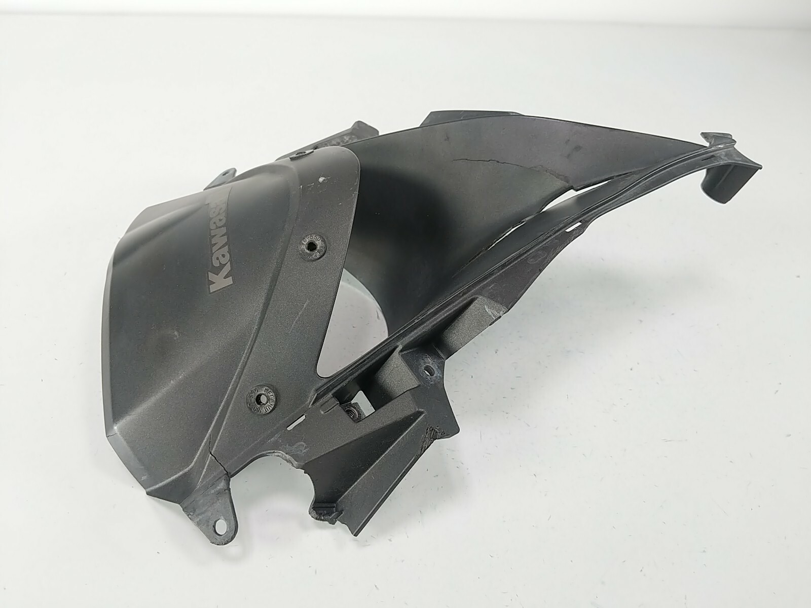 09 Kawasaki Ninja ZX6R Front Upper Headlight Fairing Plastic 55028-0290 Damaged TRSH DV