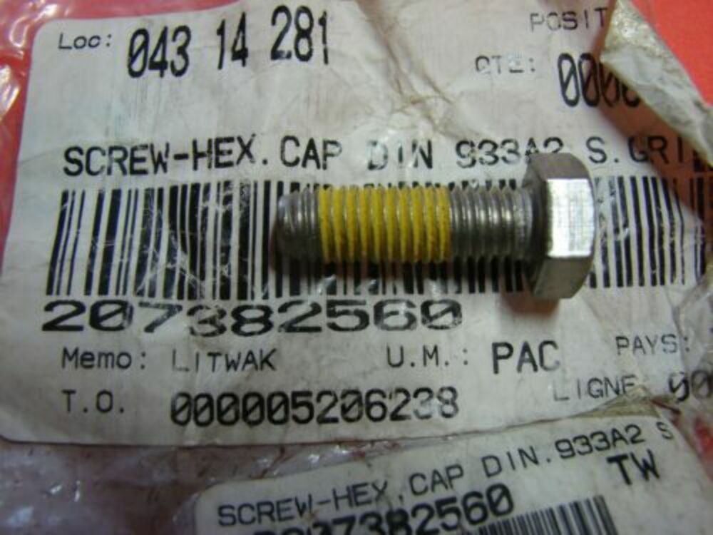 SEA DOO HEX SCREW M8 X 25 SCOTCH GRIP 207382560 211000174 QTY 4