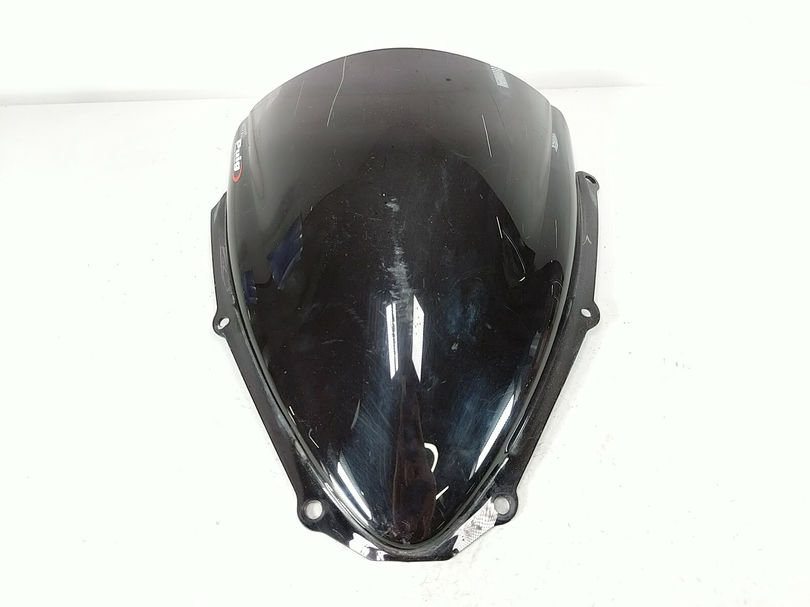 06 07 Suzuki GSXR 600 750 Black PUIG Windshield Wind Screen KBA38182 Damaged